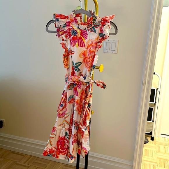 Banjanan White Floral Print Dress - Picture 2 of 6